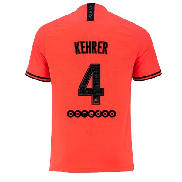 JORDAN Camiseta Paris Saint Germain NO.4 Kehrer 2ª 2019-2020 Naranja